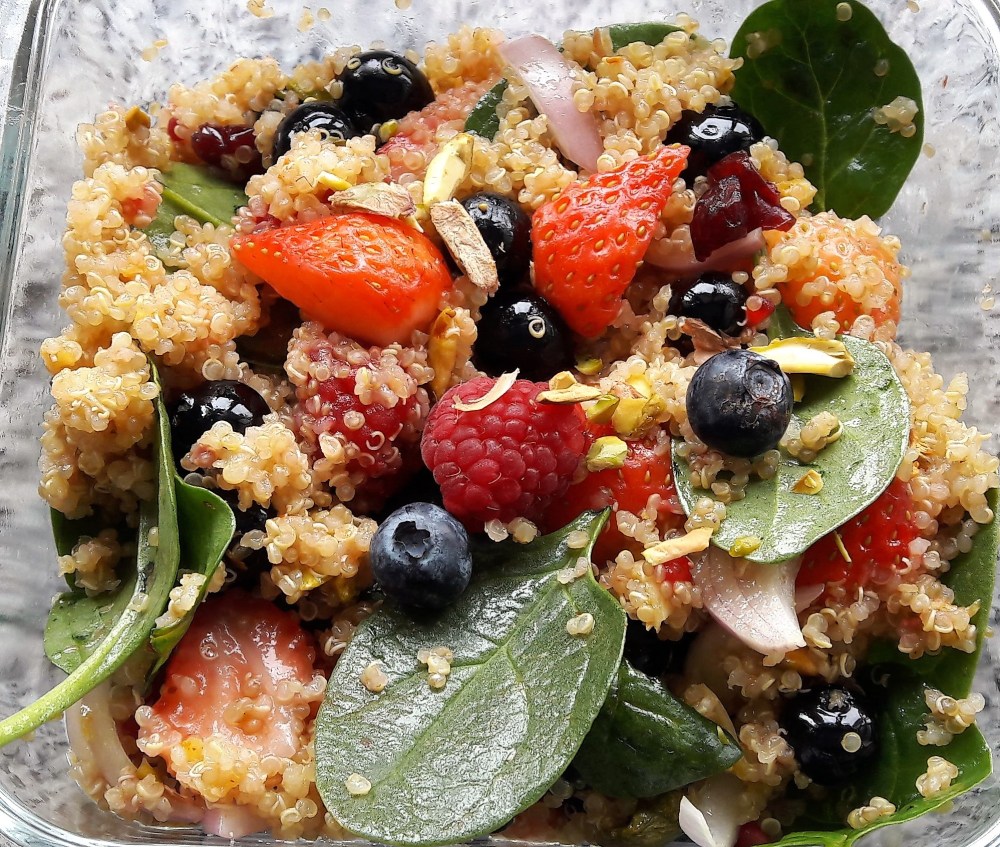 quinoa and mixed berry